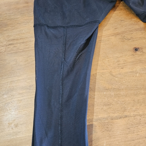 Lululemon Lab Night Tight Black Size 6 Leggings Mesh Yoga Dance Limited Edition - Picture 8 of 11